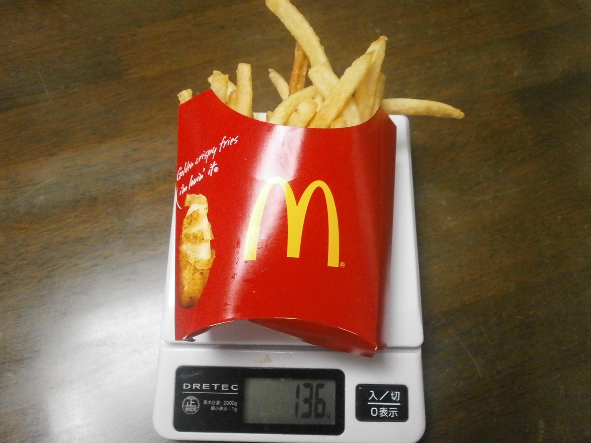 Which high-calorie? Mac fries? Mac Chicken Nugget?